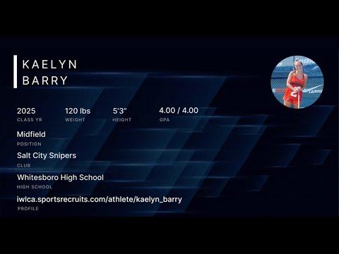 Video of Kaelyn Barry 2023 Summer Highlights