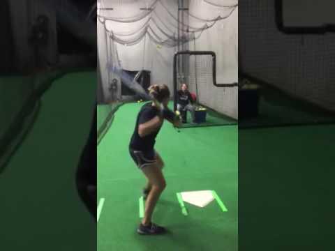 Video of Practice Hitting in Shop