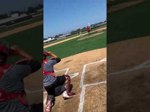 Video of 87 mph velo off the mound pitching a bullpen.  Coming for 90 mph!