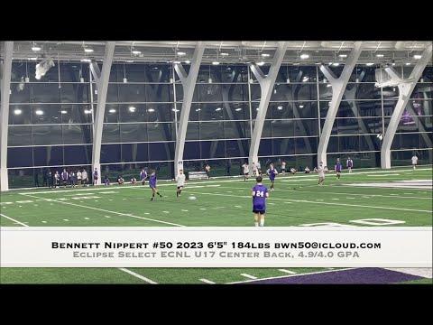 Video of Bennett Nippert 2022 February Northwestern ID Camp Highlights