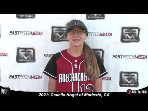 Video of 2021 Cecelia Hogel Pitcher, Catcher and 3rd Base Softball Skills Video - Norcal Firecrackers