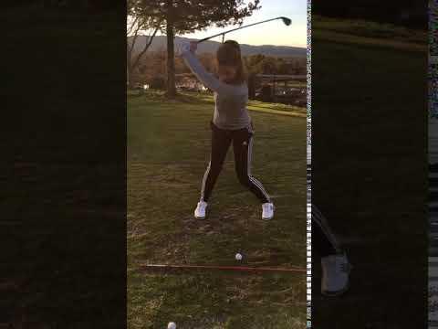 Video of Golf swing - head on