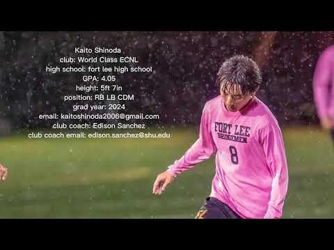 Video of Kaito Shinoda - 2022 College Soccer Recruiting Highlight Video - Class of 2024