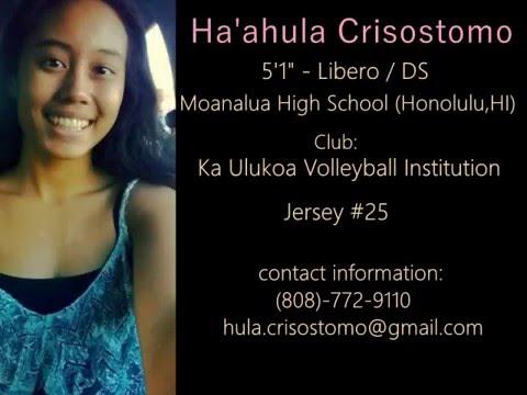 Video of Ha'ahula Crisostomo C/0 2018 Volleyball Highlights 