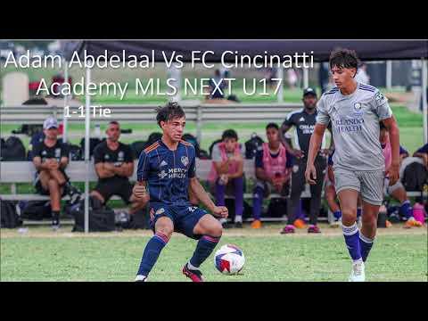 Video of Adam Abdelaal game Vs Fc Cincinnati MLS NEXT U17 ACADEMY