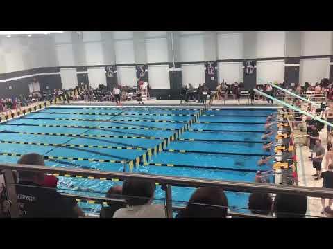 Video of Luke Pletz 100 backstroke lane 5 Feb 2020 56.25