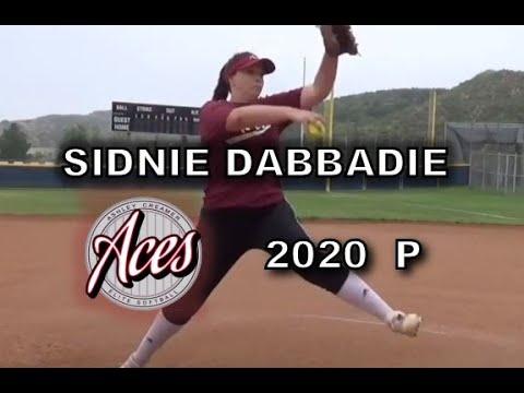 Video of 2020 sidnie dabbadie pitcher 