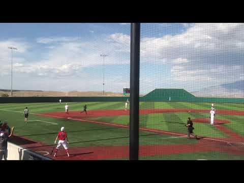 Video of Riley ground rule double to left center