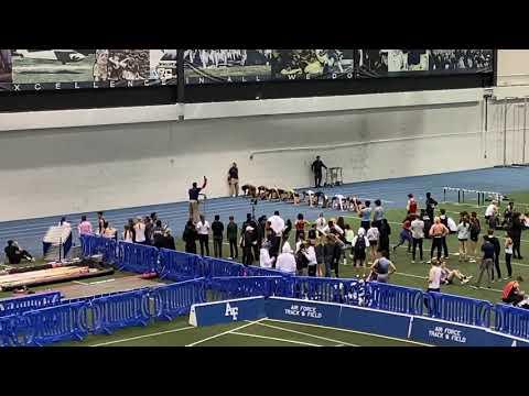 Video of Jordan Burnett 60m dash-8.05(White crop top, lane 2)