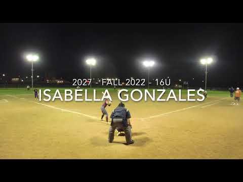 Video of Isabella Gonzales -2027 - 16U Fall 2022 - Hitting