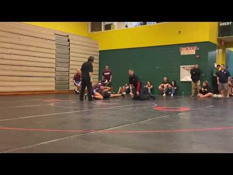 Video of Girls 155: Kaceylee Pua (Baldwin) def. Alana Corpuz (Mililani) fall 0:13