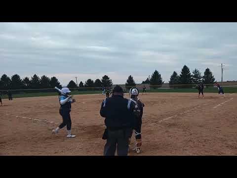 Video of 03/29/2024 Jennah doubles with an RBI