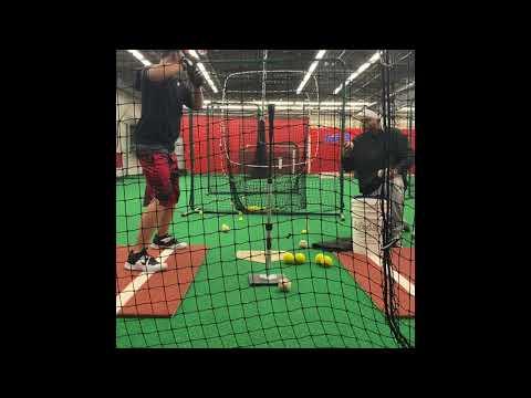 Video of Batting workouts with coach Cepeda