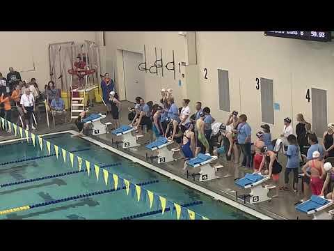 Video of 2019 ND Girls State Swimming 100 Free Prelims (Lane 4)