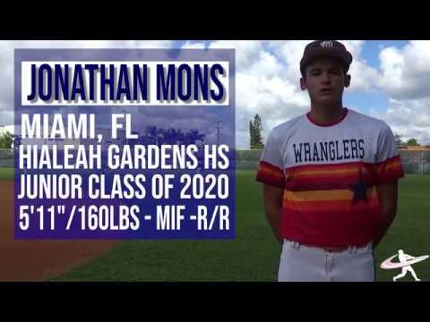 Video of Jonathan Mons MIF class of 2020