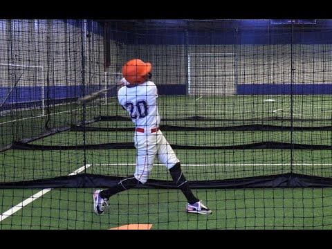 Video of Baseball Factory fielding and batting evaluation