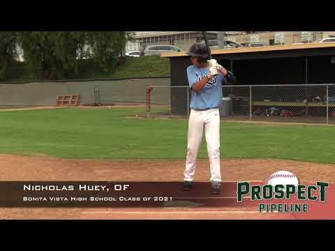 Video of Nicholas Huey Prospect Video, OF, Bonita Vista High School Class of 2021 