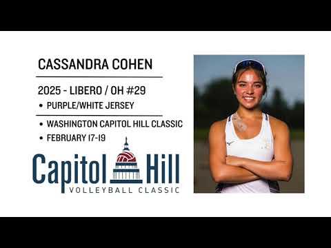 Video of Cassandra Cohen - 2025 Libero/OH/DS #29: Washington Capitol Hill Classic 2024