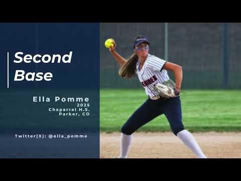 Video of Ella Pomme | 2025 | Second Base Highlights
