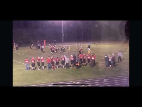 Video of 2022 68yd tipped reception vs Posen