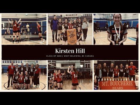 Video of KIRSTEN HILL (2022) - MBSS JR A Provincial Championship Tournament Highlights 2019