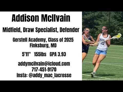 Video of Addy McIlvain Summer 2022 Highlights