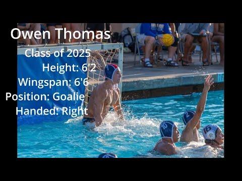 Video of Owen Thomas - Class of 2025 Waterpolo Goalie Highlights #1