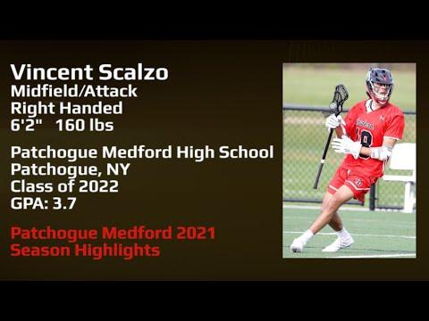Video of Vincent Scalzo Patchogue-Medford 2021 Highlights