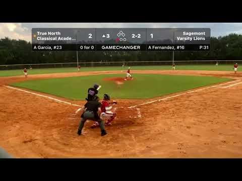 Video of  Adrian Fernandez 2024 RHP showing all his pitches V.S. True North 
