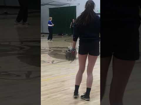 Video of Mahalie catcher drills