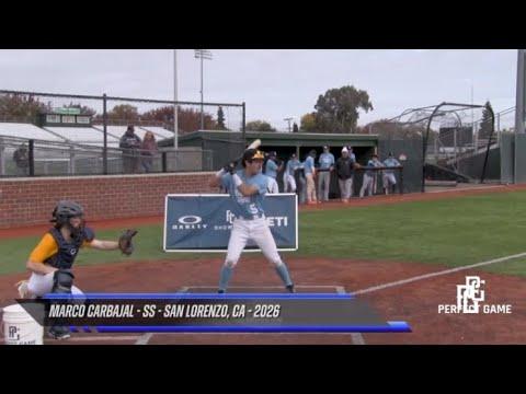 Video of Perfect Game Fall Northern California Showcase -Marco Carbajal