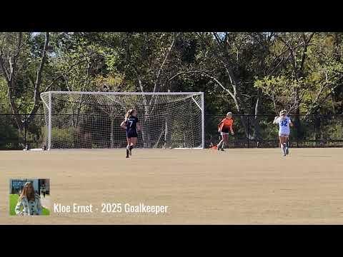Video of Kloe Ernst - 2025 Goalkeeper Highlight Video