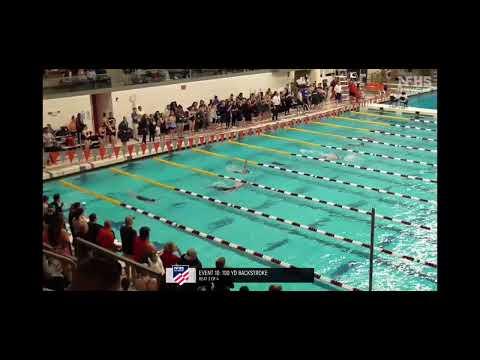 Video of 2023 MIAA Div. 2 States 100 Yard Backstroke