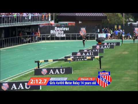 Video of 2015 AAU Junior Olypmpics 4x400 Prelims Anchor leg 55.60 split Norfolk, VA