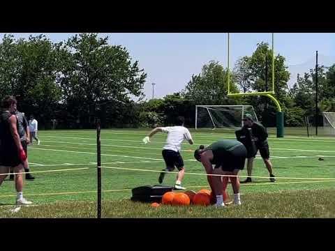Video of Easton Young 203 Summer Camp Highlights (Tight End)