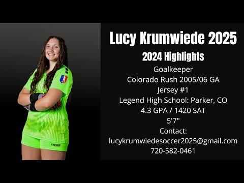 Video of Lucy Krumwiede (2025 GK) 2024 Highlights