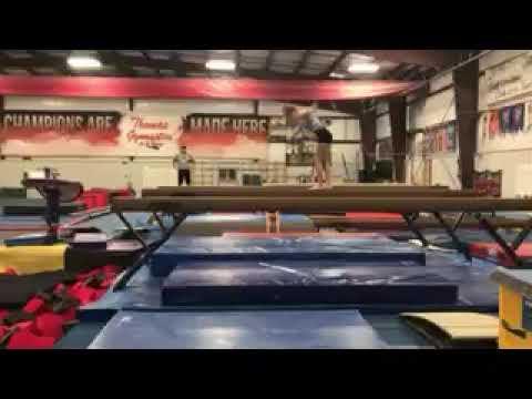 Video of Back tuck on beam