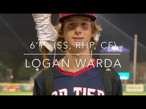 Video of Logan Warda 6’1” (SS, RHP, CF)