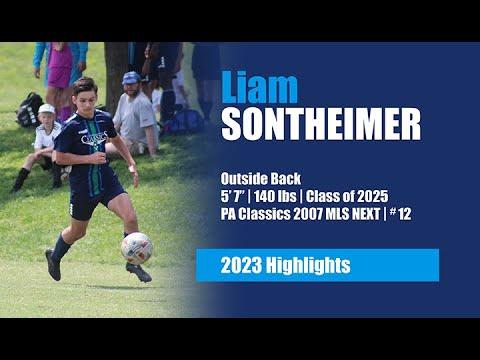 Video of LIAM SONTHEIMER | PA CLASSICS 2007 MLS NEXT 2023 HIGHLIGHTS
