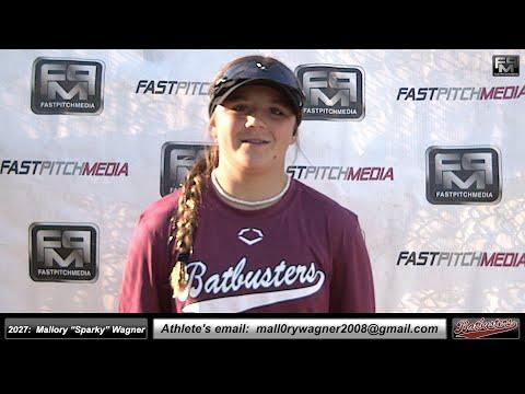 Video of 2027 Mallory “Sparky” Wagner 4.0 GPA - Athletic SS & Catcher Softball Recruiting Skills Video- Batbusters Brooks 16u