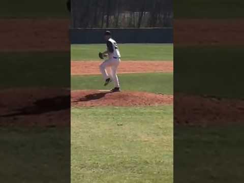 Video of Ryan comes in the 7th inning with 2 men on base. Ryan gets the save as Chatt State defeats W. Ga. Tech. College 6-5 