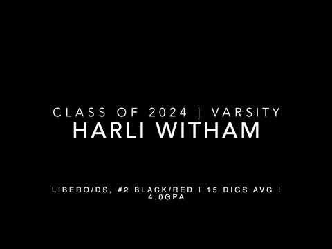 Video of  SERVE/SERVE RECEIVE/DEFENSE: LIBERO - Harli Witham, #2, black or white | Varsity
