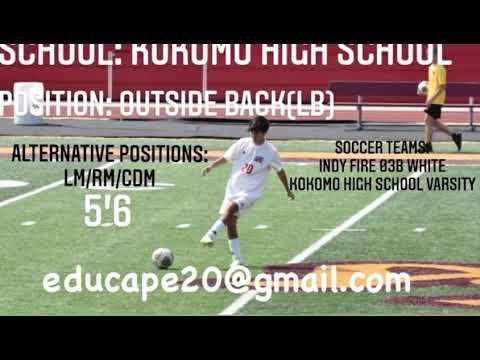 Video of Eduardo Capetillo Díaz (Class of 22) Kokomo High School (Indianapolis) // Soccer Highlights 