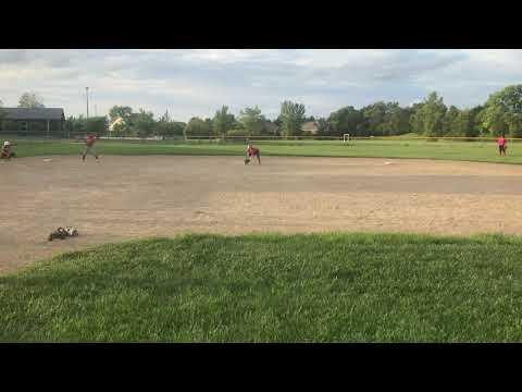 Video of 1st base practice throwdown