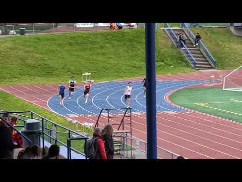 Video of 200 meter dash 22.77