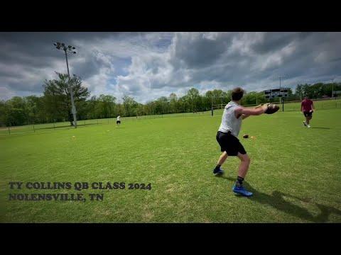 Video of TY Collins Training session Throwing Video- 2022 
