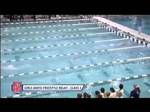 Video of Mississippi State Record - 400 Free Team Relay - Alex Good -  Anchor Leg - 2013 Mississippi State High School Championships 