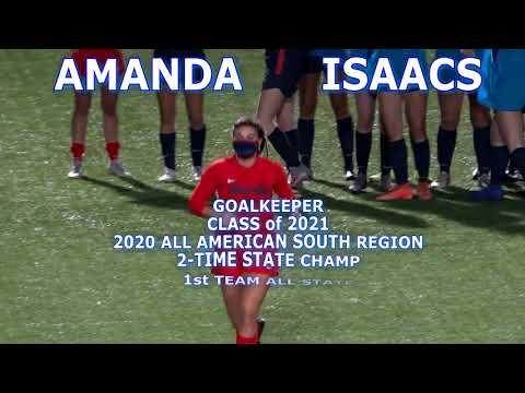 Video of Amanda Isaacs Best Of All American Soccer Goalkeeper