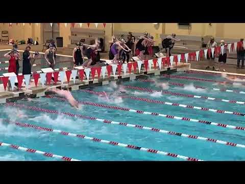 Video of 3A HS State Championship 200Fr Relay, Kalie Linden swam the anchor leg and their team won the relay 