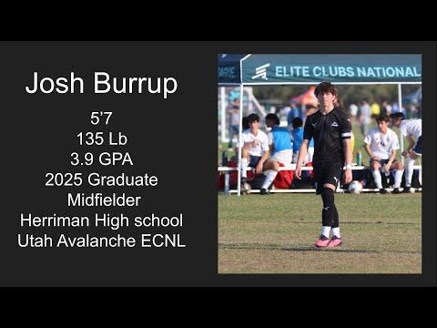 Video of Josh Burrup 23-24 ECNL season highlights 